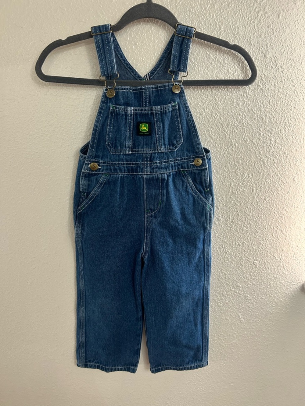 John Deere 100% Cotton Denim Overalls Kids Toddler Size 4T